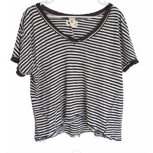 We The Free Navy and White Striped Top